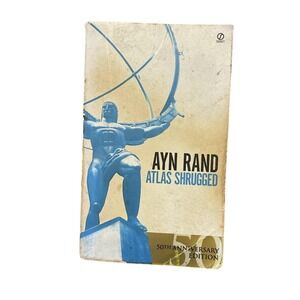 Atlas Shrugged Ayn Rand 50th Anniversary Edition‎ Vintage Paperback Book